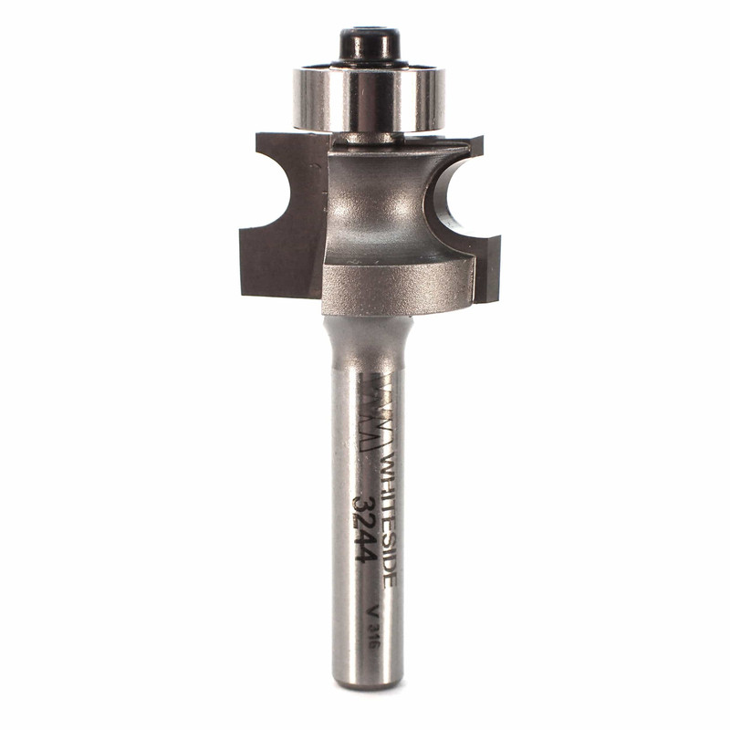 3244 Edge Beading Router Bit 1/4" SH 7/8" D X 1/4" BD X 9/16" CL X 2" OL